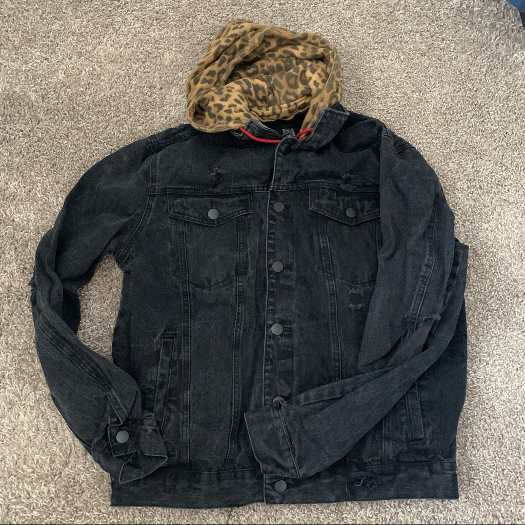 Mens Black Jean Jacket